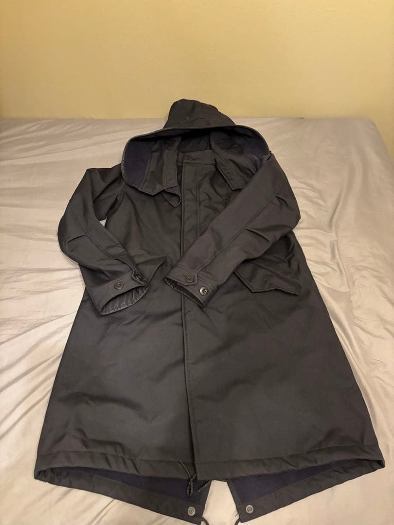 FRED PERRY フード付きモッズコート XS ダークグレー