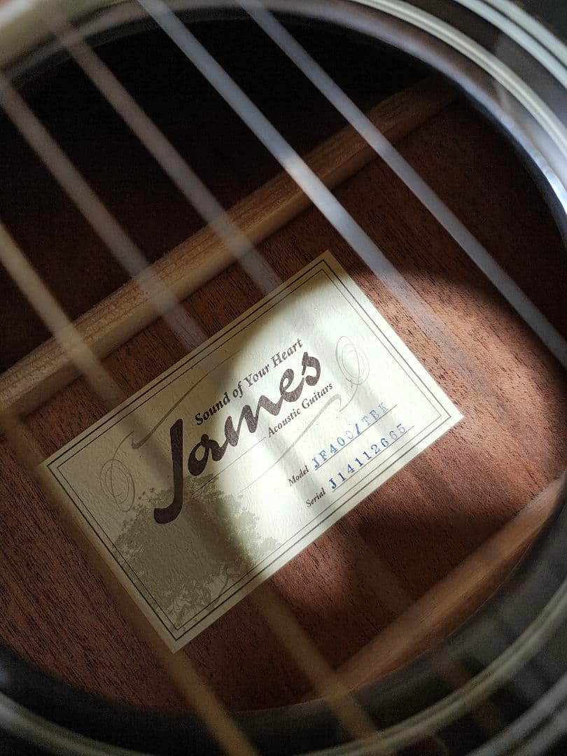 単板トップJames JF-400TBK/美品ソフトケース付 - メルカリ