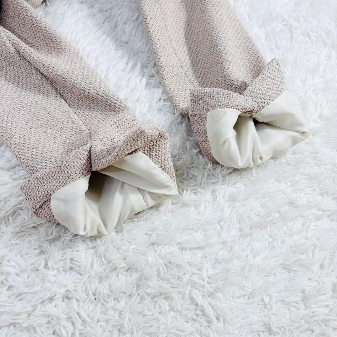 461 アーバンリサーチドアーズ ツイードVネックロングジャケット ノー