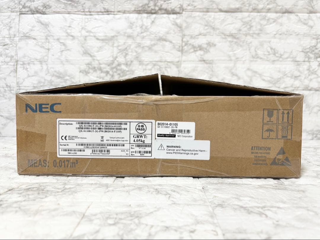 未使用】NEC QX-S1108GT-2G-PW 1GbEベーシックPoE+ - メルカリ