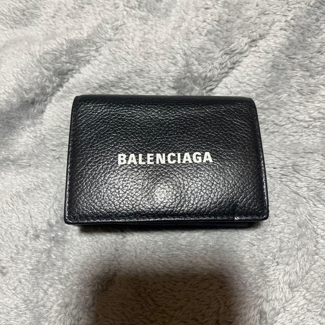 BALENCIAGA ブラック 財布 BALENCIAGA（バレンシアガ） 財布 二つ折り コンパクト ミニ財布