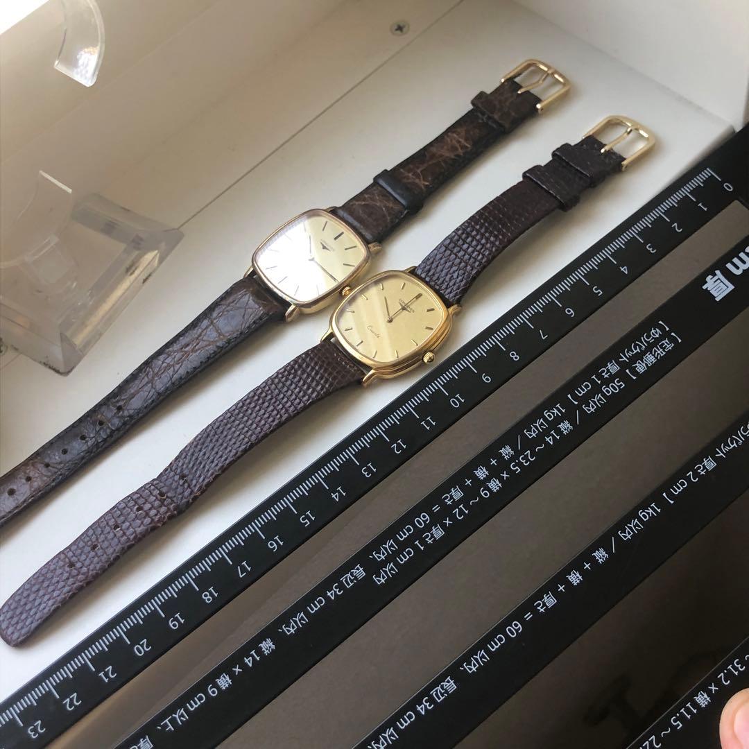 ロンジン クラシック ゴールド スクエア 時計 2点セット