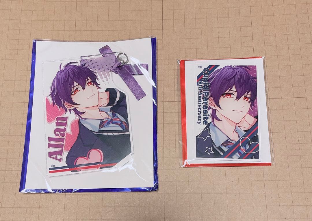 キュピパラ 5周年 リボンピアス アクリルスタンド アクスタ アラン