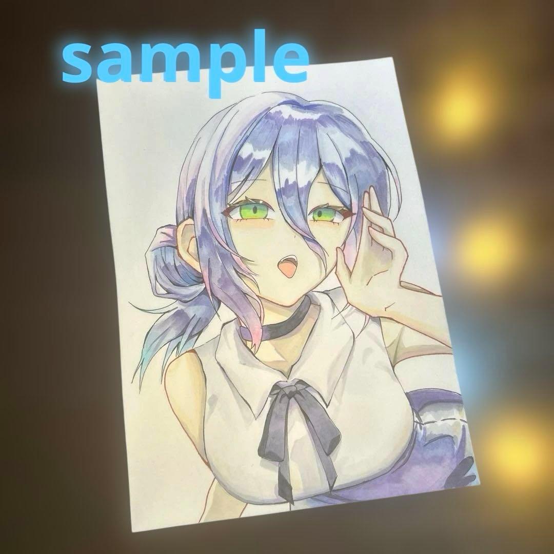 チェンソーマン手描きイラスト レゼ ファンアート - メルカリ