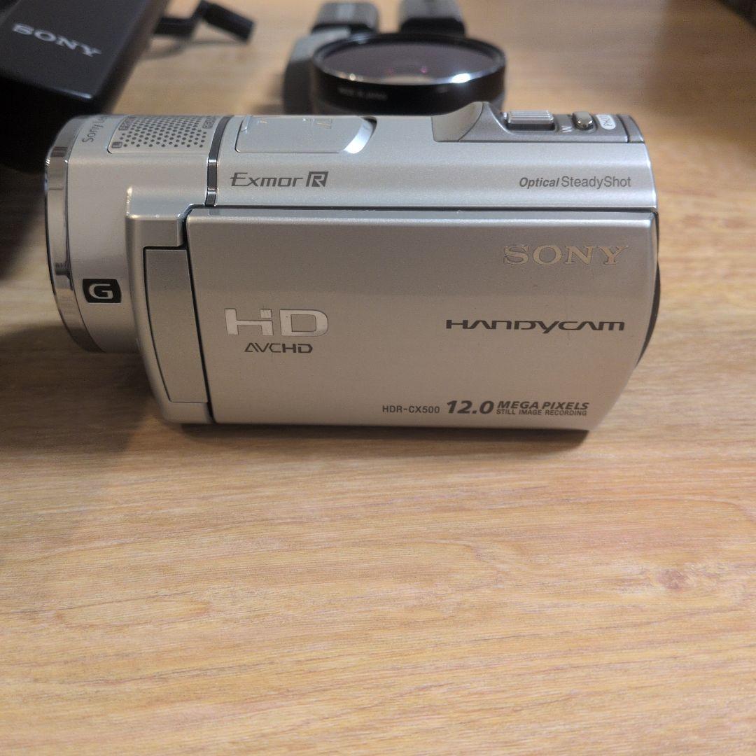 Sony Handycam HDR-CX500 本体 ワイドレンズ 三脚 HDR-CX500 三脚 本体