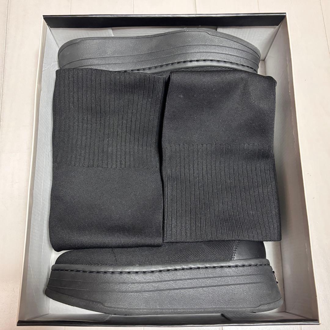 未使用品 +diana ニーハイブーツ ニット素材 撥水加工 24.5cm