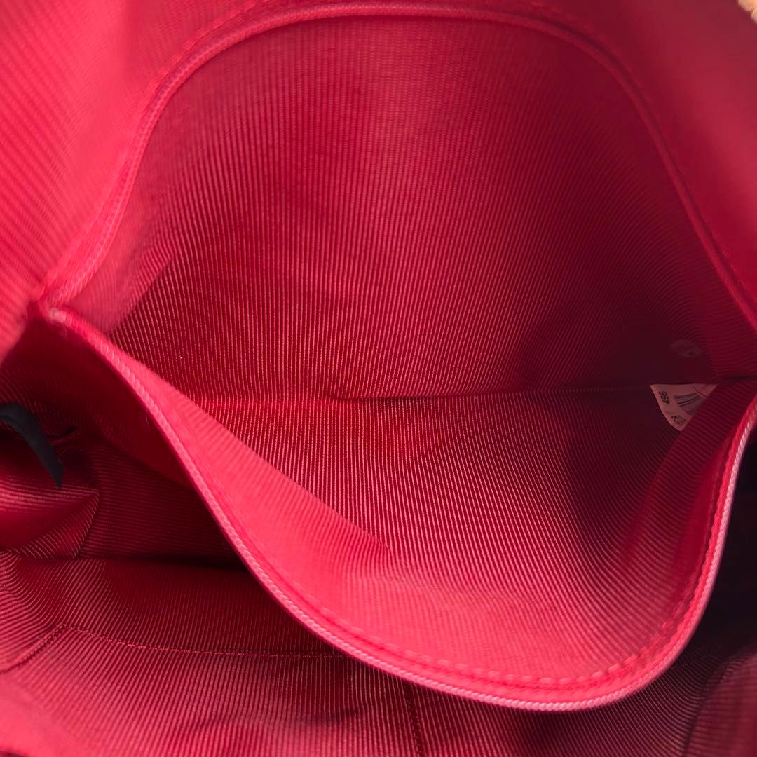 極美品 FURLA フルラ ショルダーバッグ オールレザー 赤 ロゴ 斜め掛け