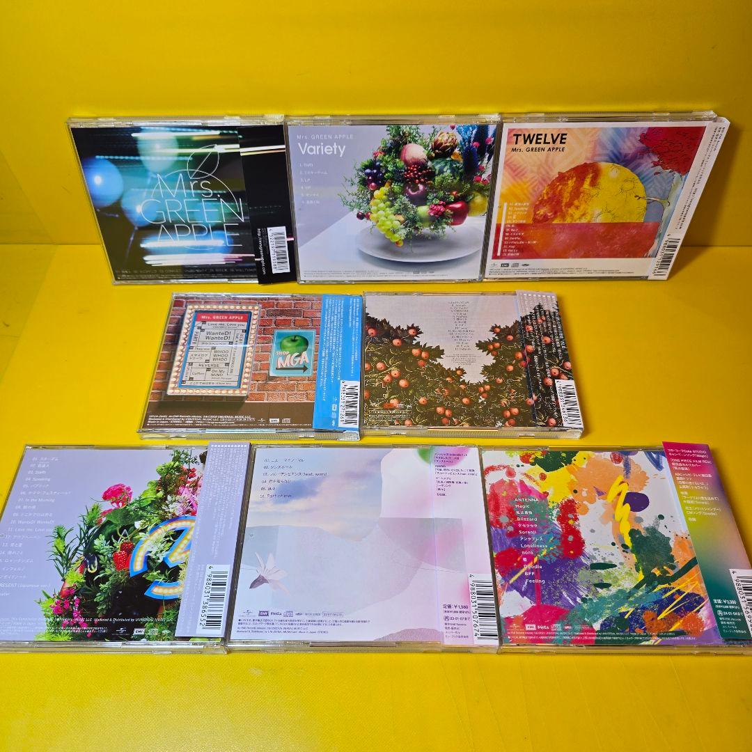 新品ケース交換済み Mrs.GREEN APPLE CD8枚セット - メルカリ