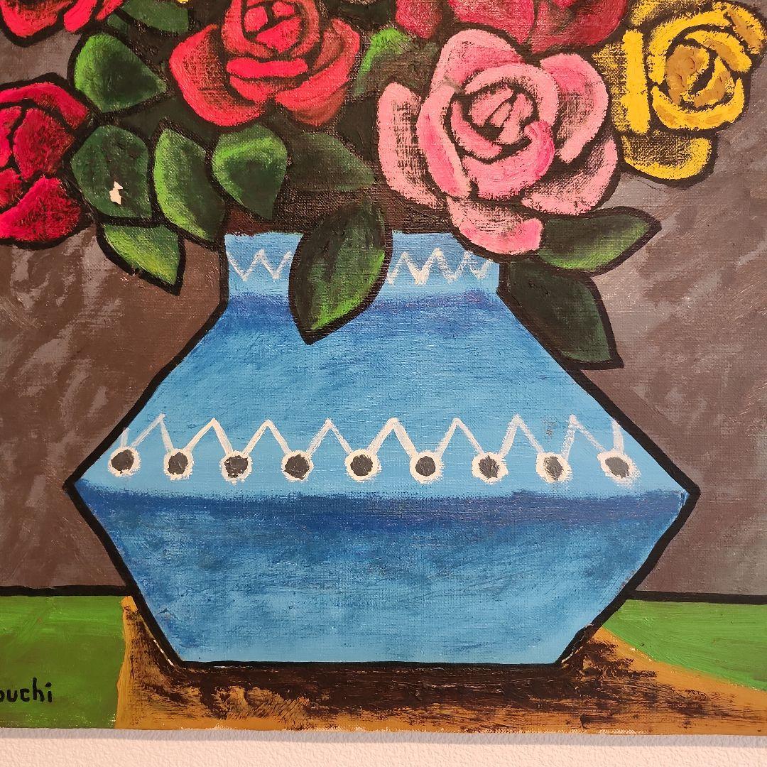 田渕眞兒　油絵　油彩　薔薇シリーズ　花　No.7-10+t+s