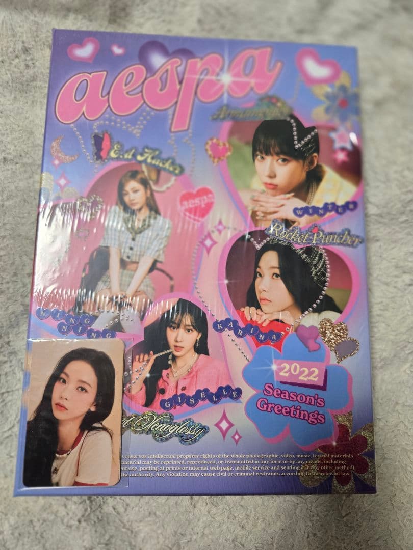 K-POP・アジア aespa 2022 Season's Greetings Aespa 2022 Season's Greetings Photocard Selfie Card Postcard