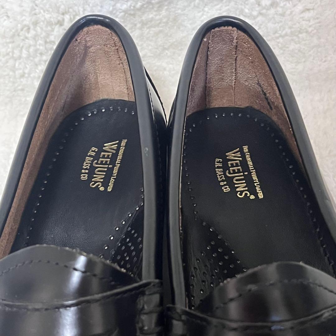 【G.H.BASS】美品 ローファー ブラック レザー