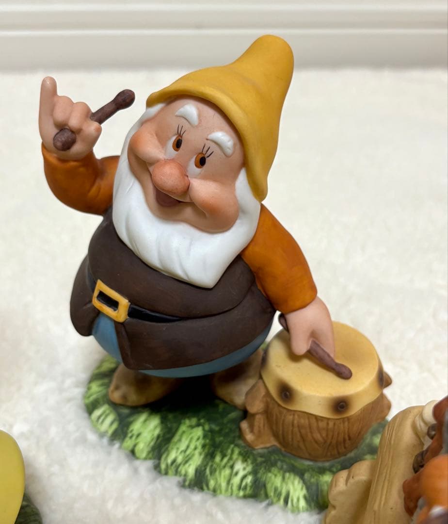 希少】 白雪姫 7人の小人 加藤工芸 陶器 置物 ガーデンオーナメント