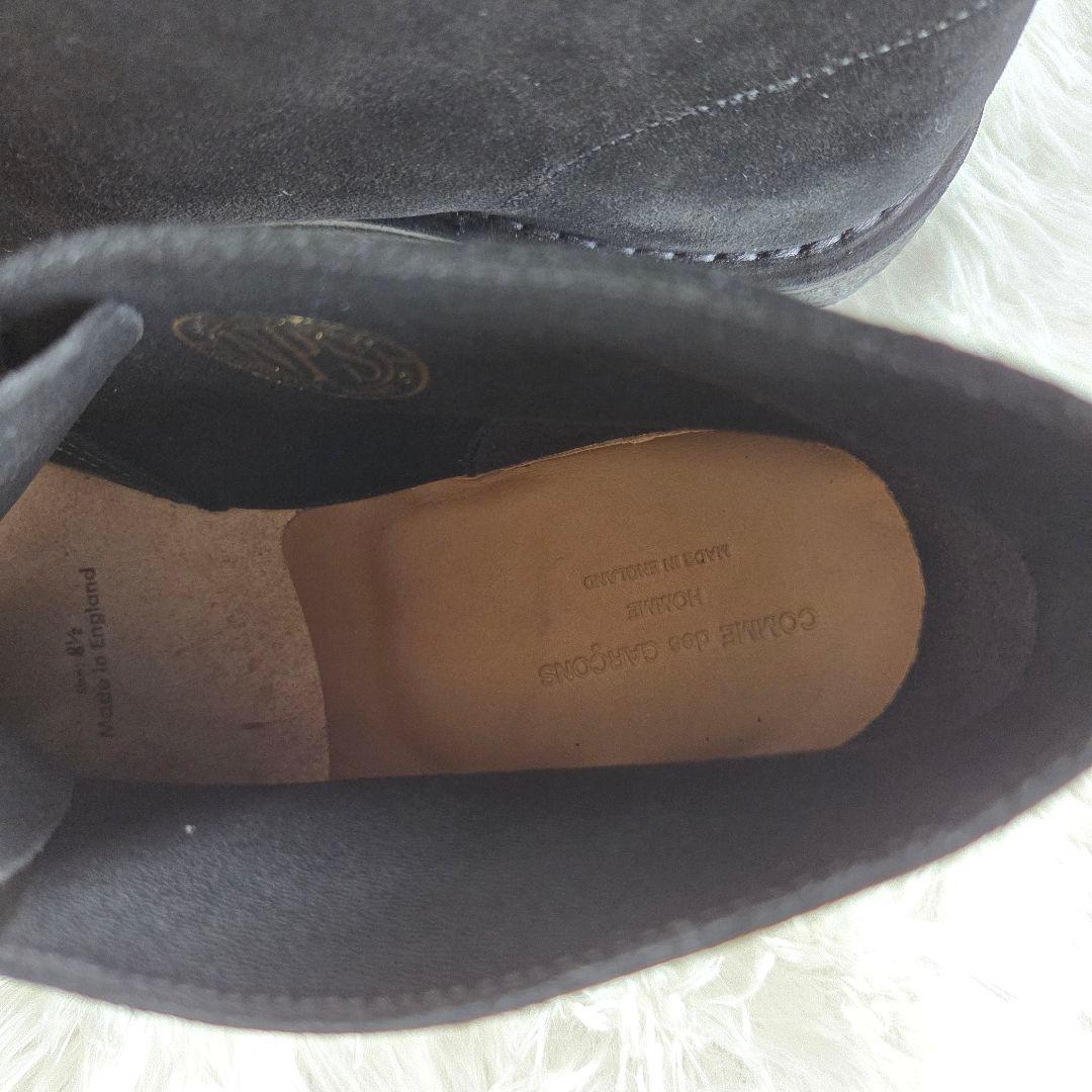 COMME des GARCONS ブラック スエード チャッカブーツ 27の通販はau