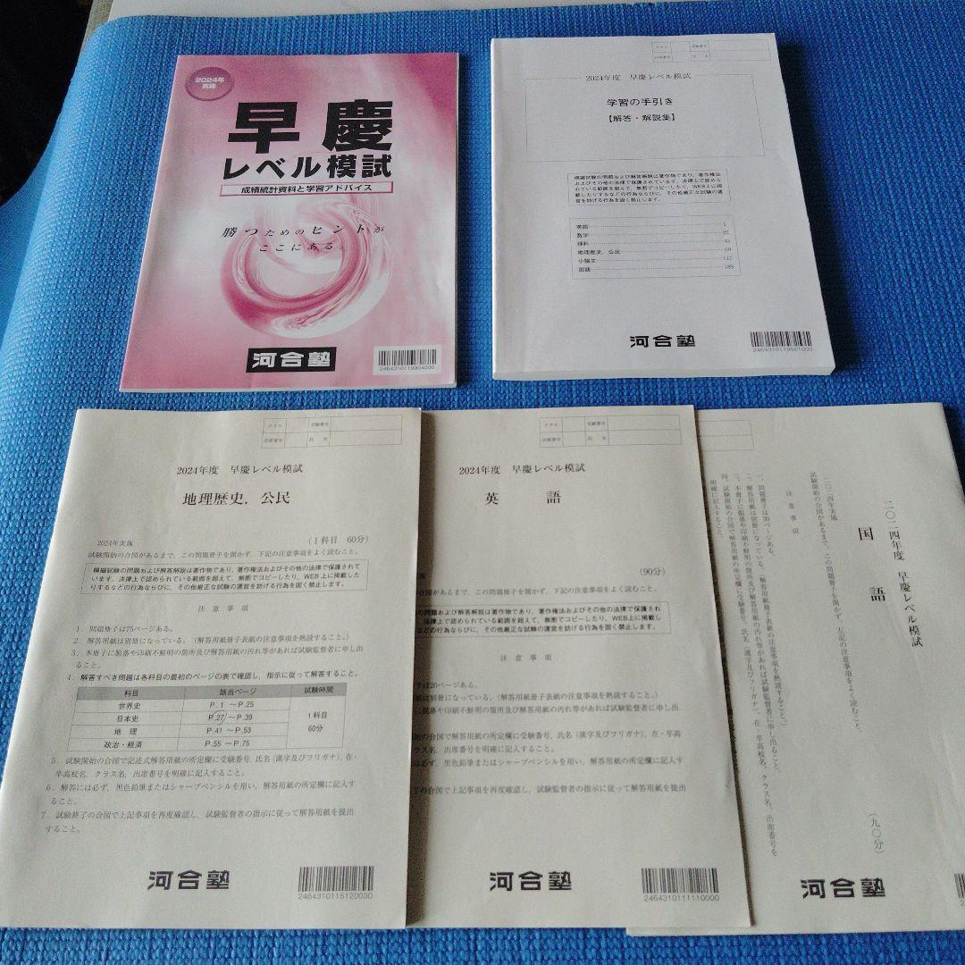 2024年 早慶レベル模試 河合塾 - メルカリ