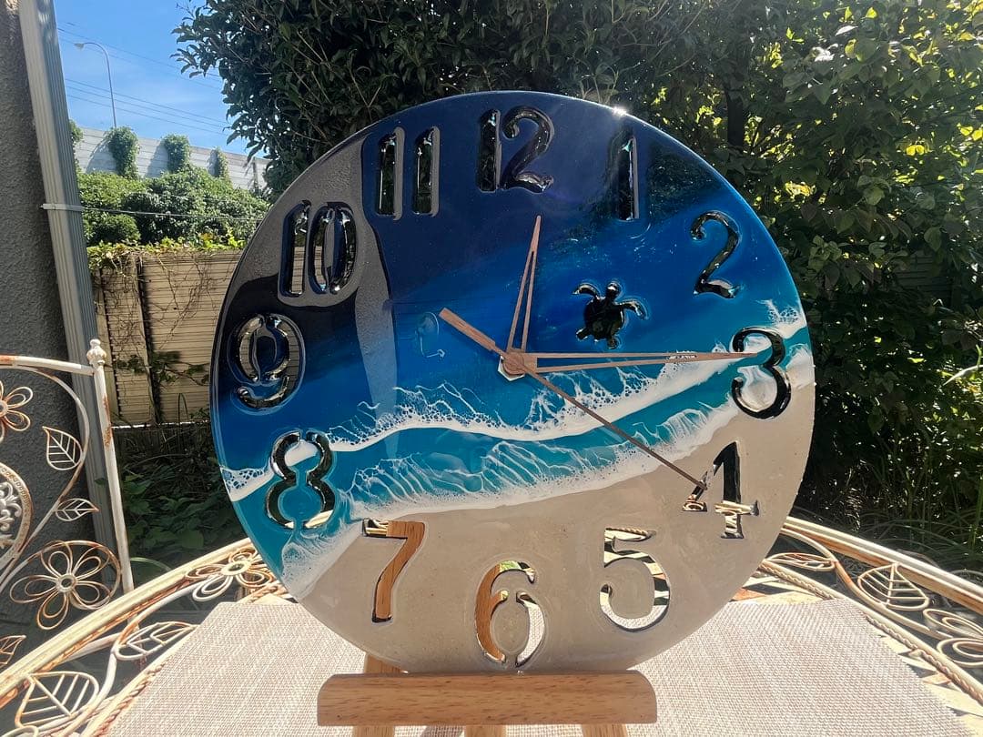 レジンアート海(時計) 海の掛け時計 - Kanaete(カナエテ) - アイデアをカタチにする