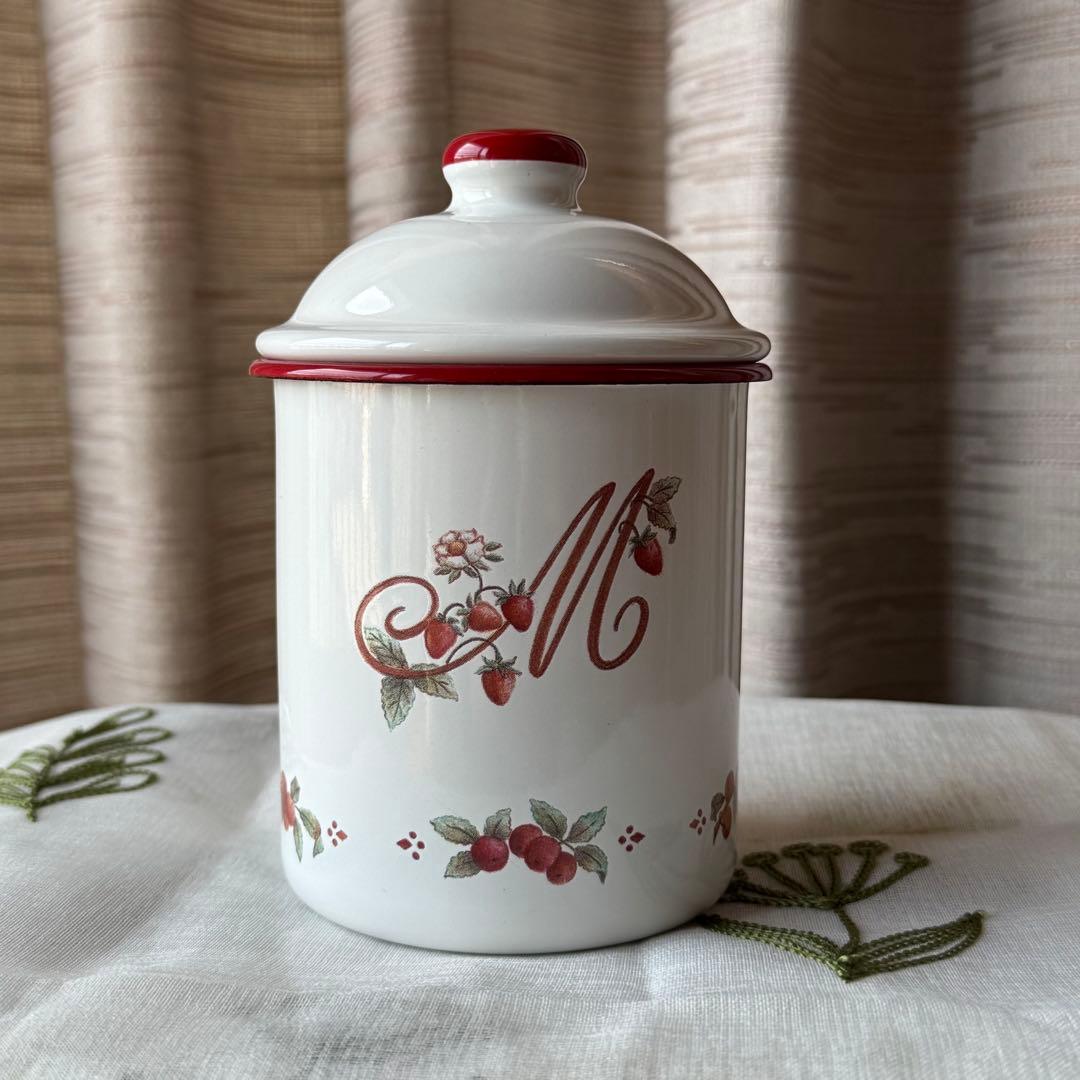 マニー Many ロココ ホーロー キャニスター - メルカリ