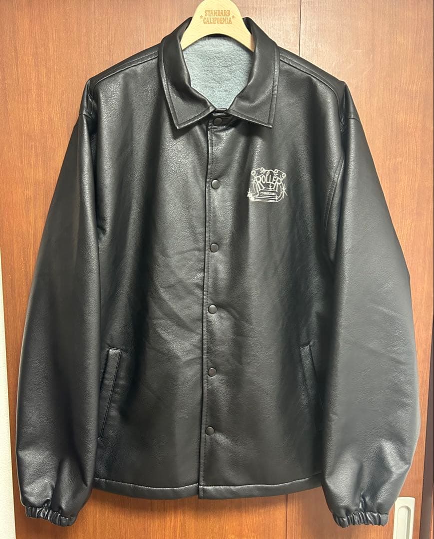 ROLLER FAKE LEATHER COACH JACKET M - メルカリ