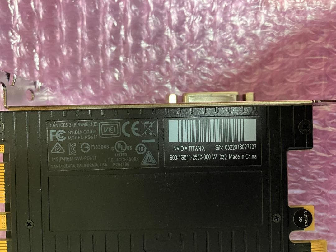 GTX TitanX Pascal 12GB 動作保証 - メルカリ