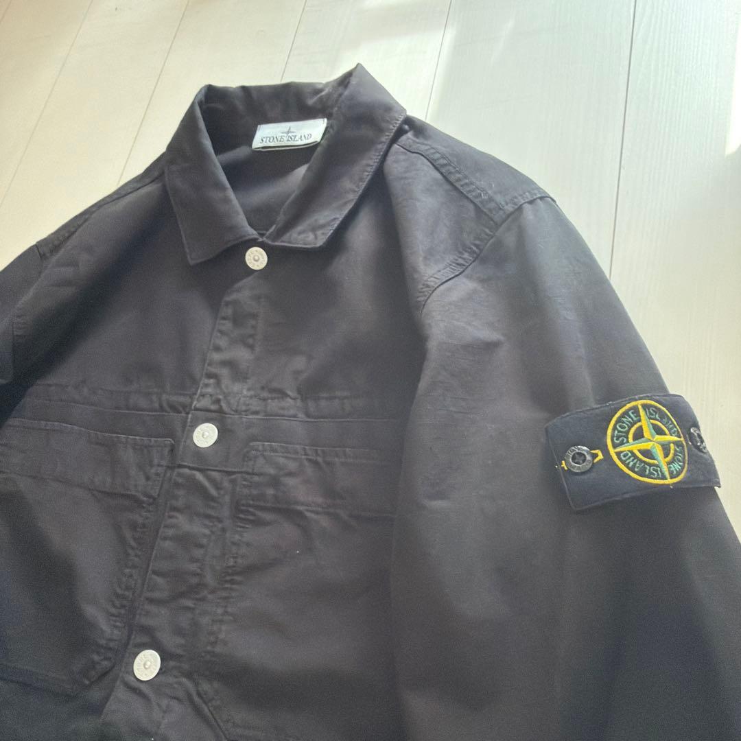 早い者勝ち！24FW！Stone Island ビックシルエットシャツジャケット