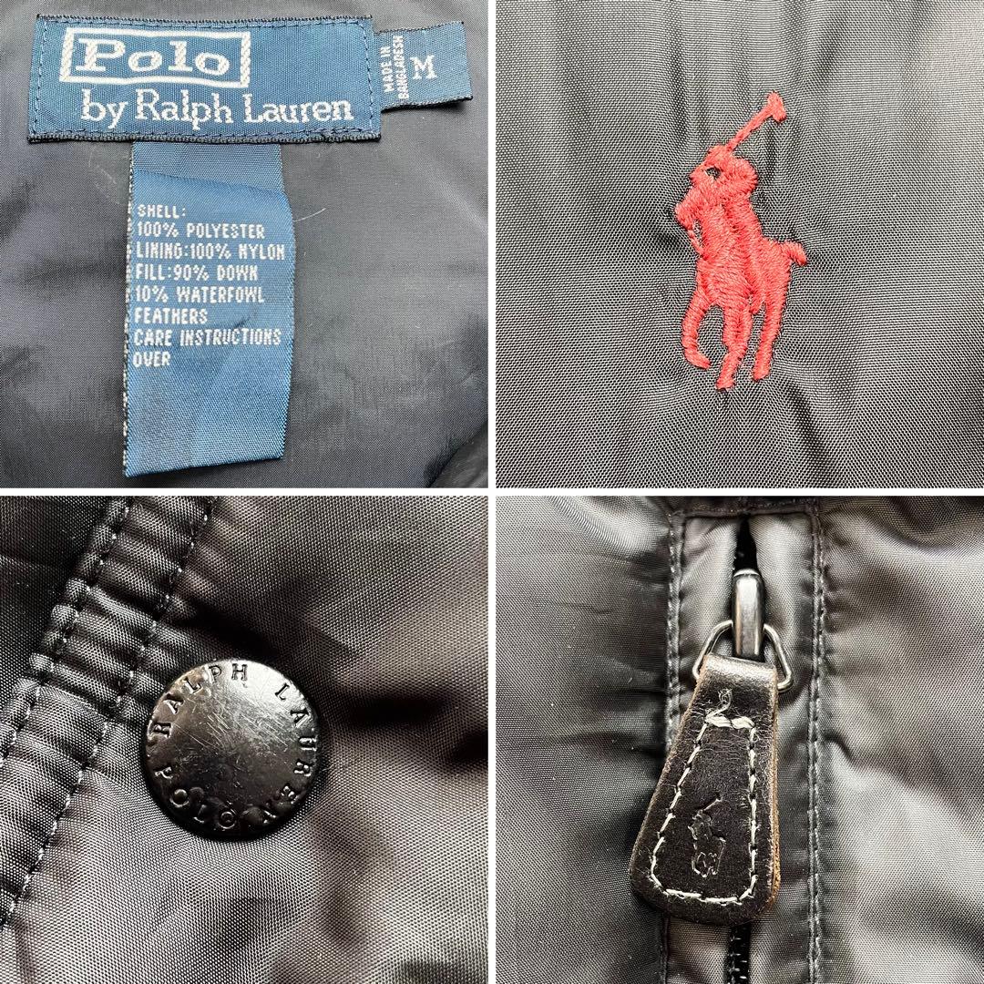 希少 美品 90s ラルフローレン ダウンジャケット チンストラップ 肉厚