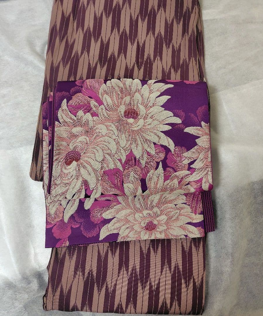 小紋着物　矢羽根　トールサイズ　正絹　スーパー京カード加工済 楽天市場】矢羽根柄 着物の通販