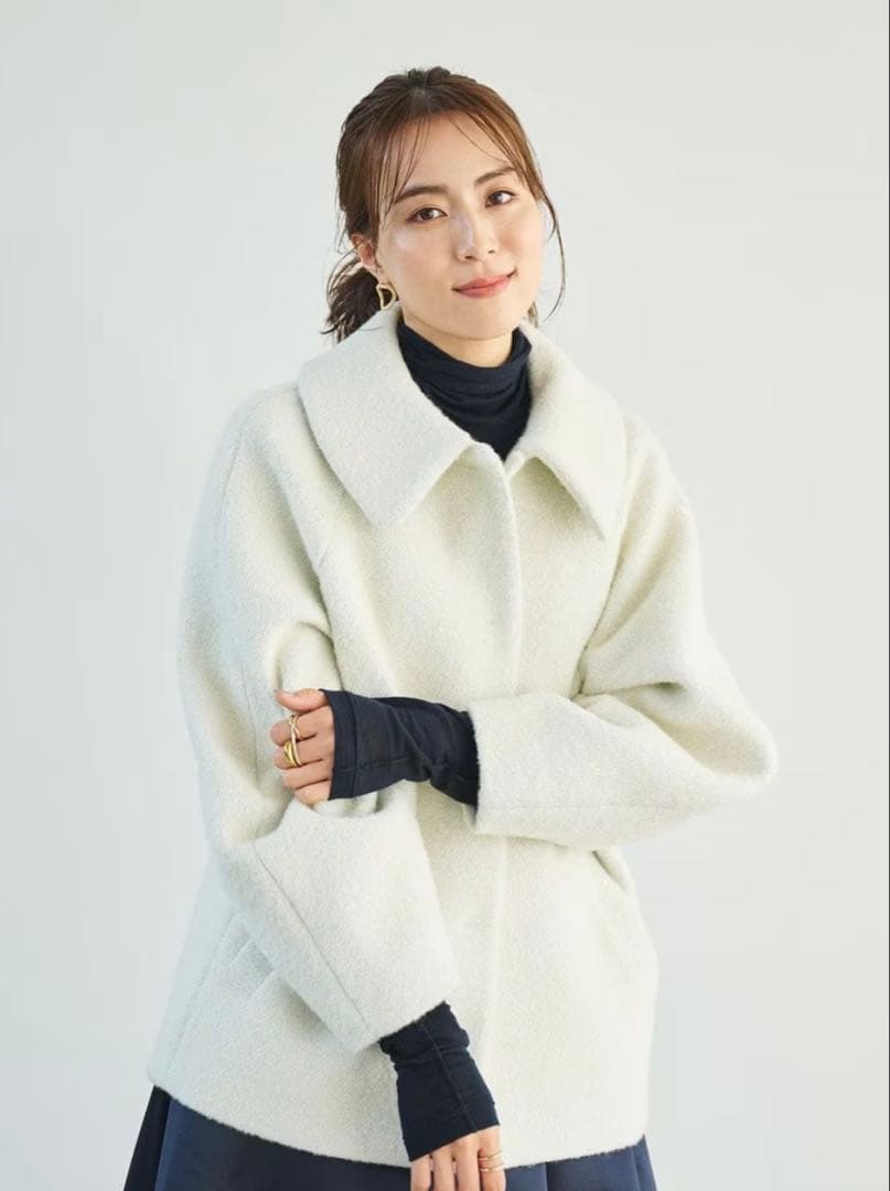 Newans プードルコクーンコート 笹川友里さんコラボ ハッシュ