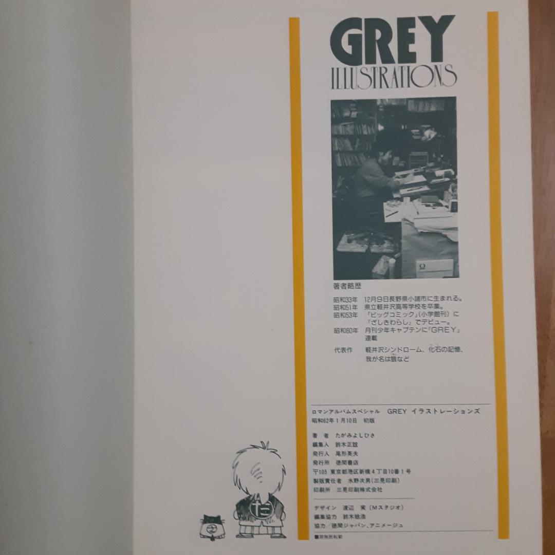 ロマンアルバムスペシャル グレイ GREY イラストレーションズ 徳間書店