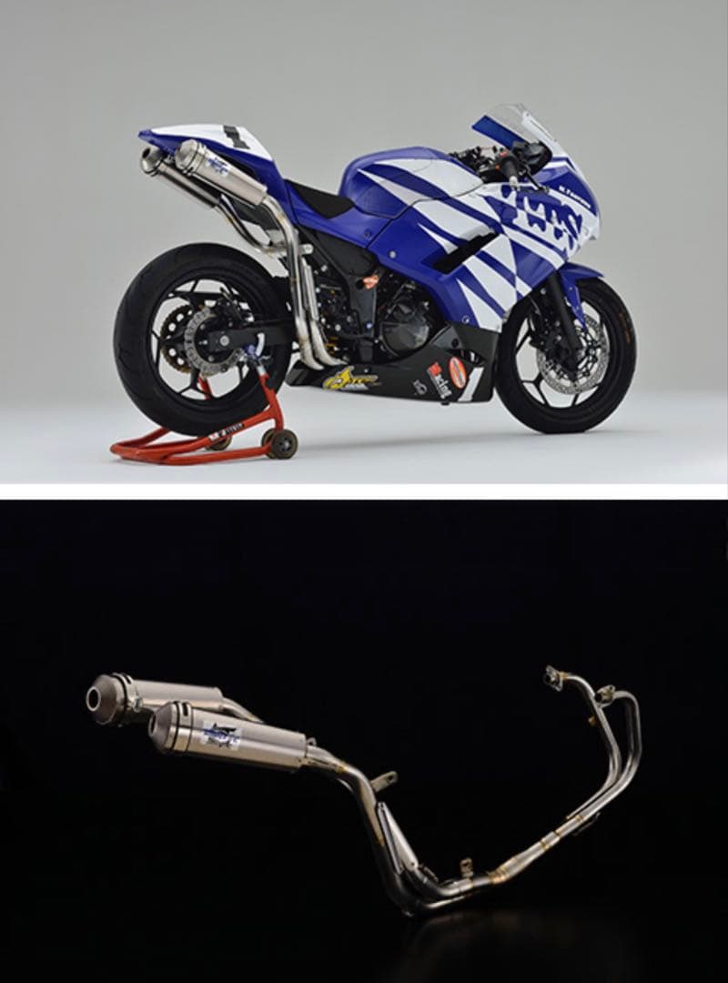 TTS デュアルレーシングマフラー Ninja250 250R フルエキ - メルカリ