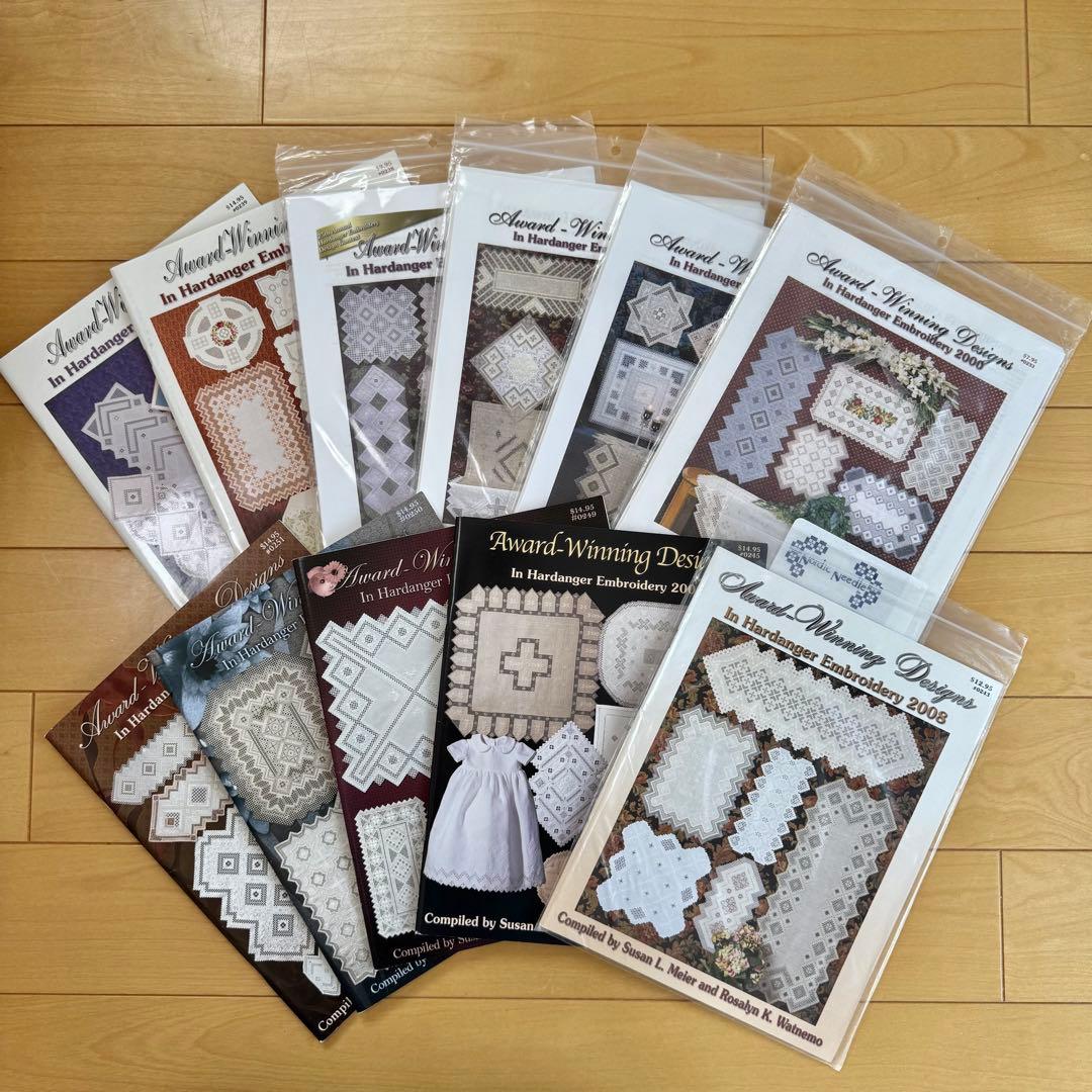 ハーダンガー刺繍 11冊セット 素敵なハーダンガー刺繍 伝統を生かした作品からアレンジ作品まで