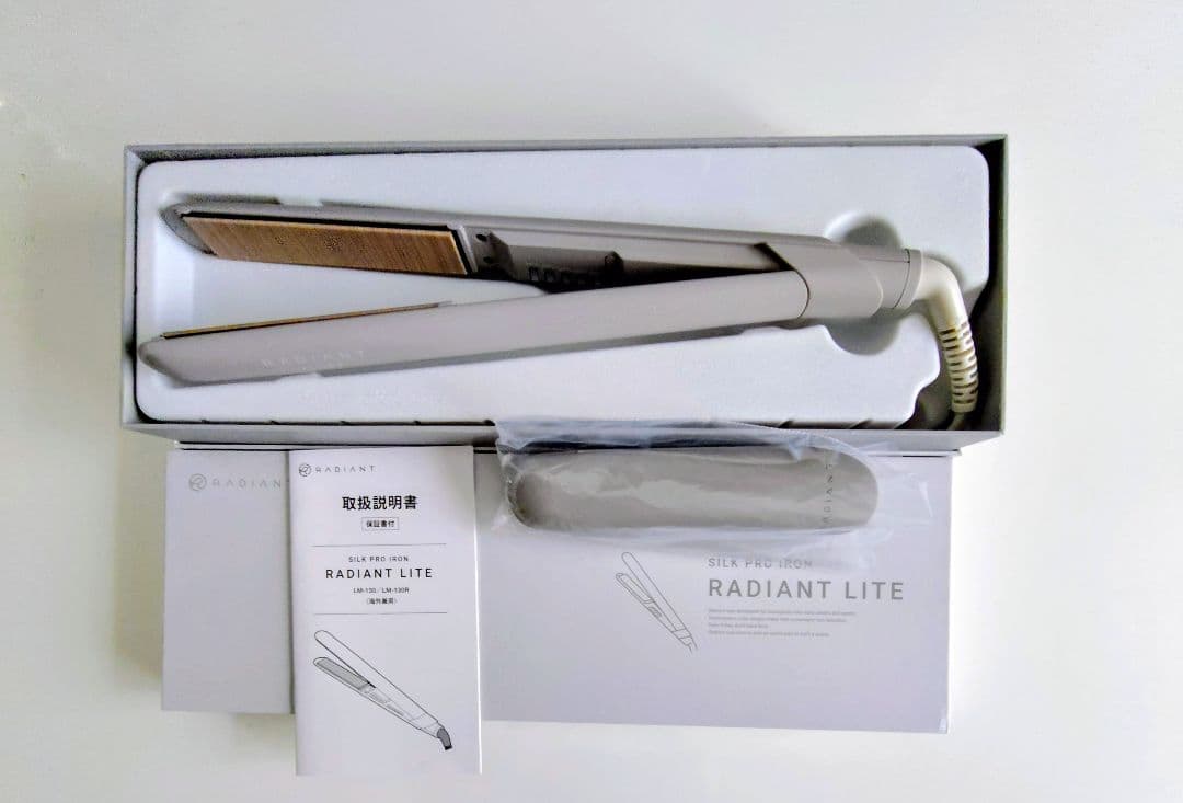 radiant LITE ラディアントライト ヘアアイロングレージュ radiant（ラディアント） ヘアアイロン LITE グレージュ レッド 24mm