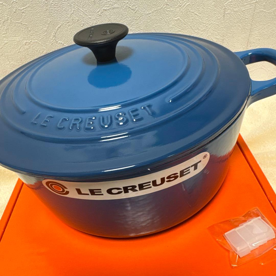 LE CREUSET マルセイユブルー ココットロンド22cm 取扱説明書