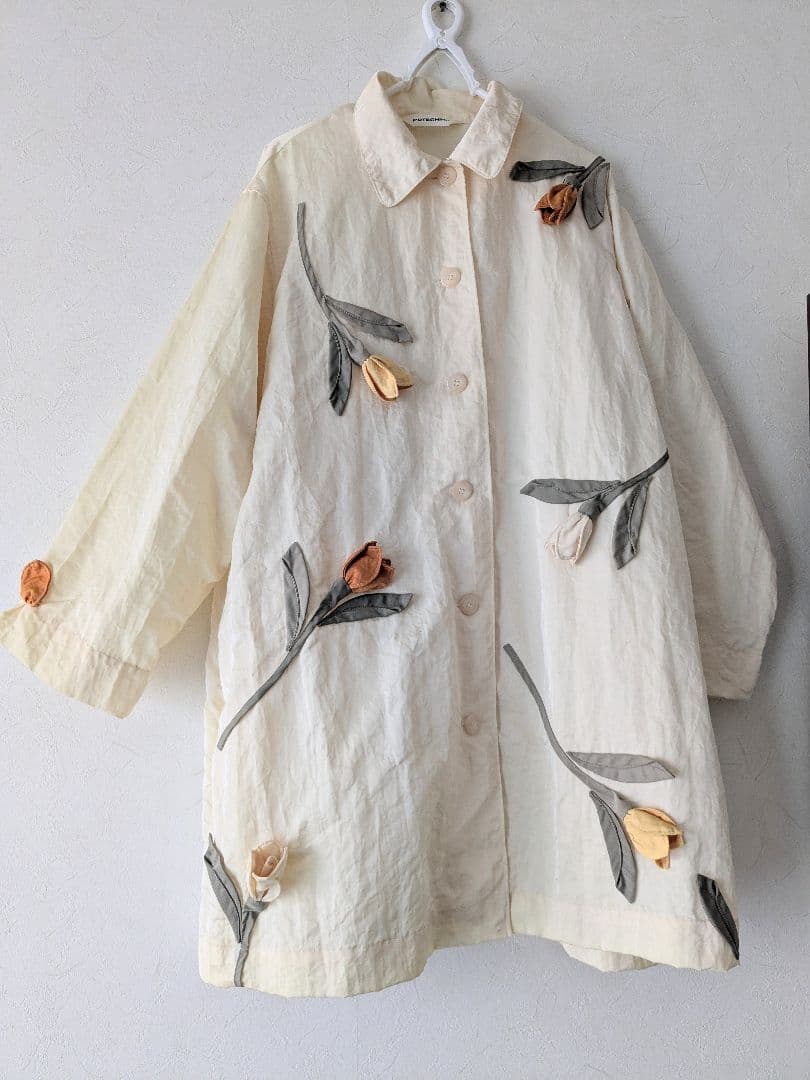 ポテチーノ❤お花（後にも花）　可愛い❤レインコート　ナイロン orange bonbon オレンジボンボン レインコート ミニフラワー | こども