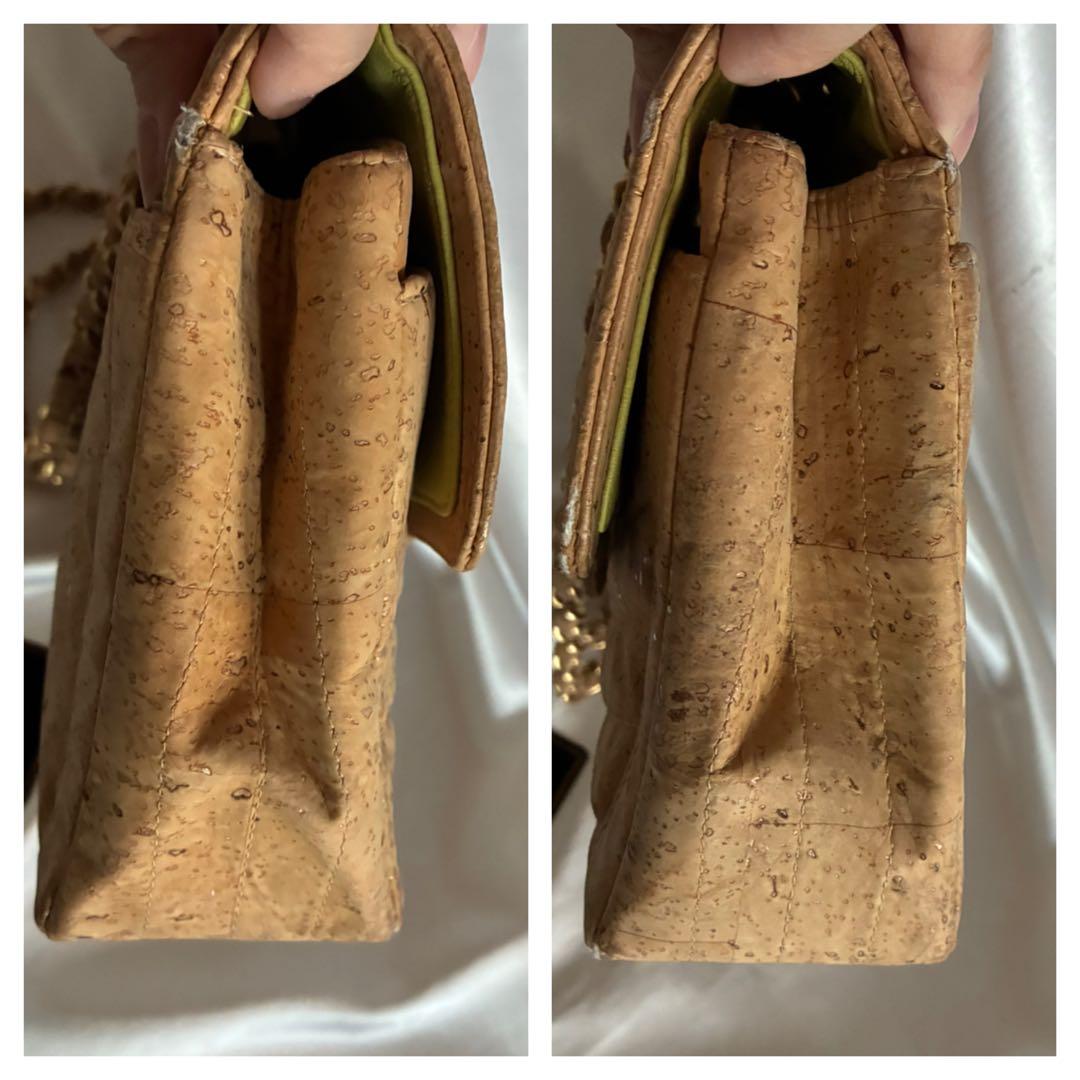 ゆりか様♡CHANEL 2.55 コルクレザー Vステッチ チェーンバッグ - メルカリ