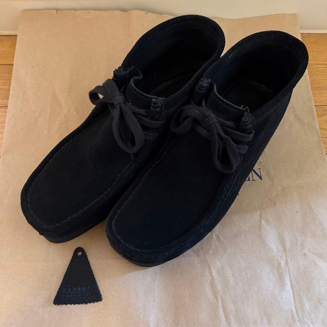 Clarks クラークス ワラビー スエード 26cm ブラック Wallabee / メンズ ワラビー（ブラックスエード） -Clarks (クラークス