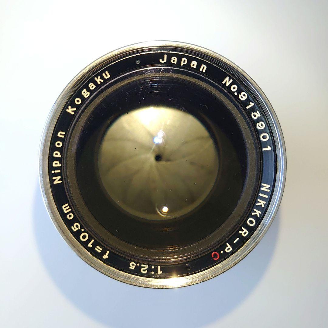NikkorP−C AUTO 105mm F2.5スクリューマウント 革ケース付