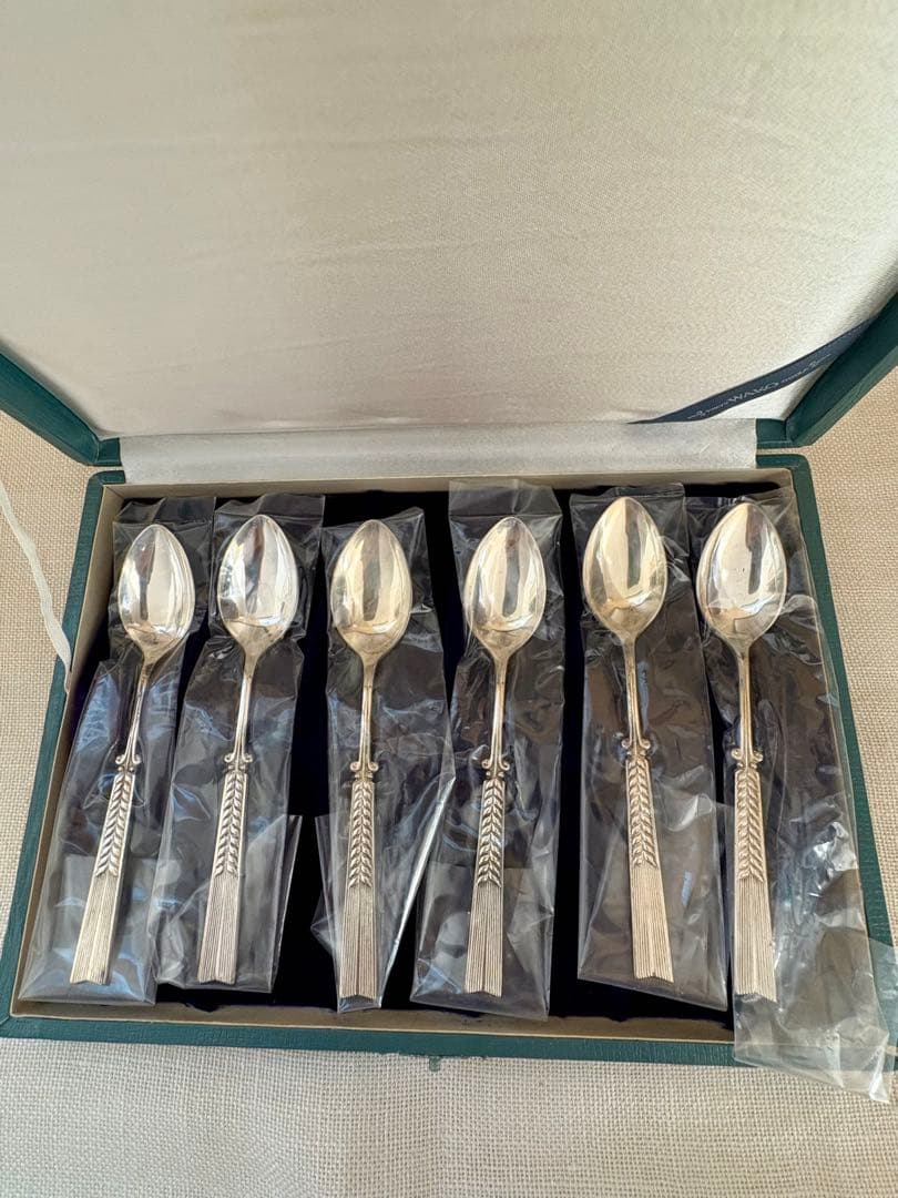 銀製 ティースプーン5本 銀座和光