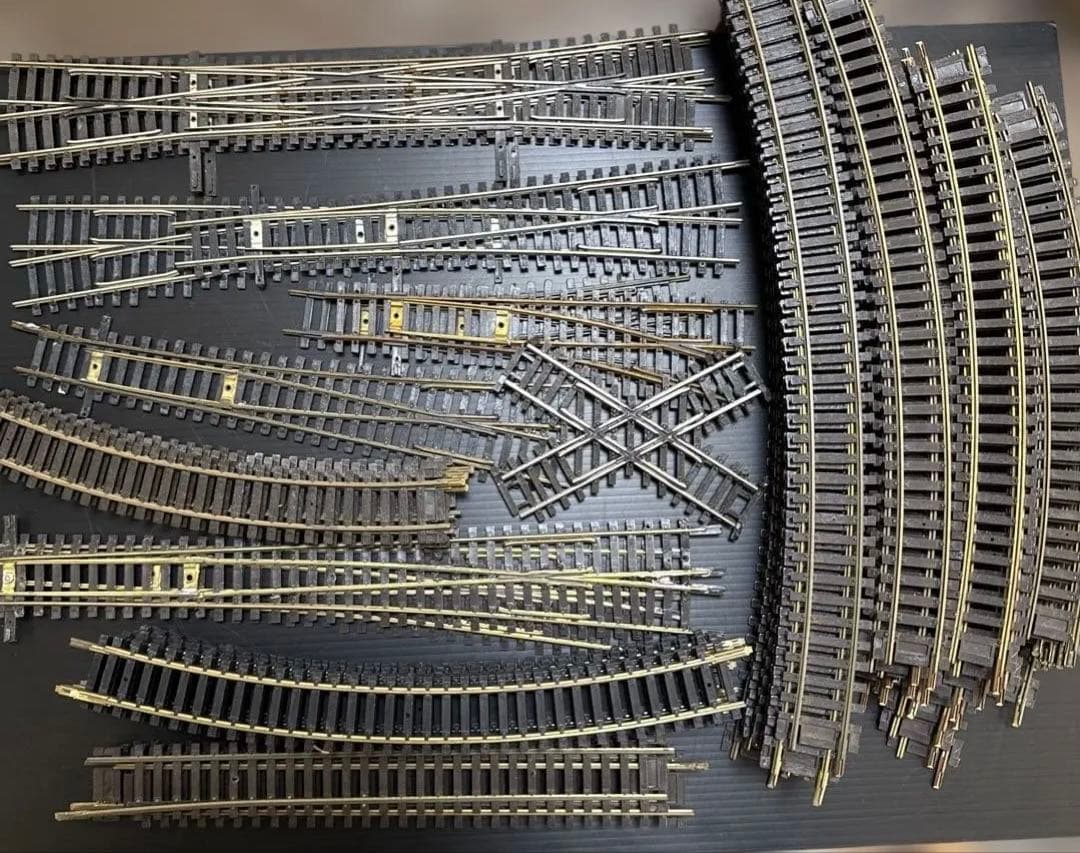 ［ジャンク］鉄道模型　HOゲージ　シノハラ/バックマン他　レール　線路　大量 Yahoo!オークション - 未使用か使用僅か シノハラ 線路 ポイントレール