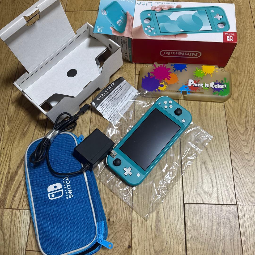 ニンテンドー　Switch light おまけ付き 楽天市場】【新品】Nintendo Switch Lite ターコイズ 任天堂【小さく