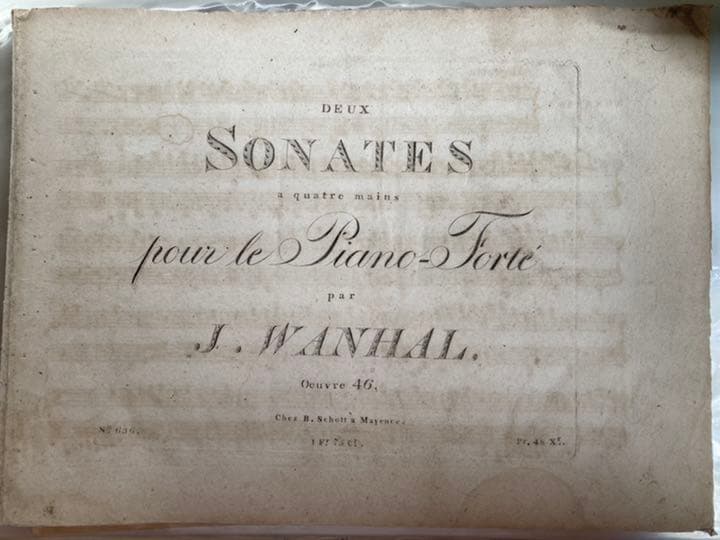 ヴァンハル：４手のための２つのソナタ集Op.46 W.XIIa：8,9 ヴァンハル：4手のための2つのソナタ集W.XIIa:8,9 ヴァンハル：4手の