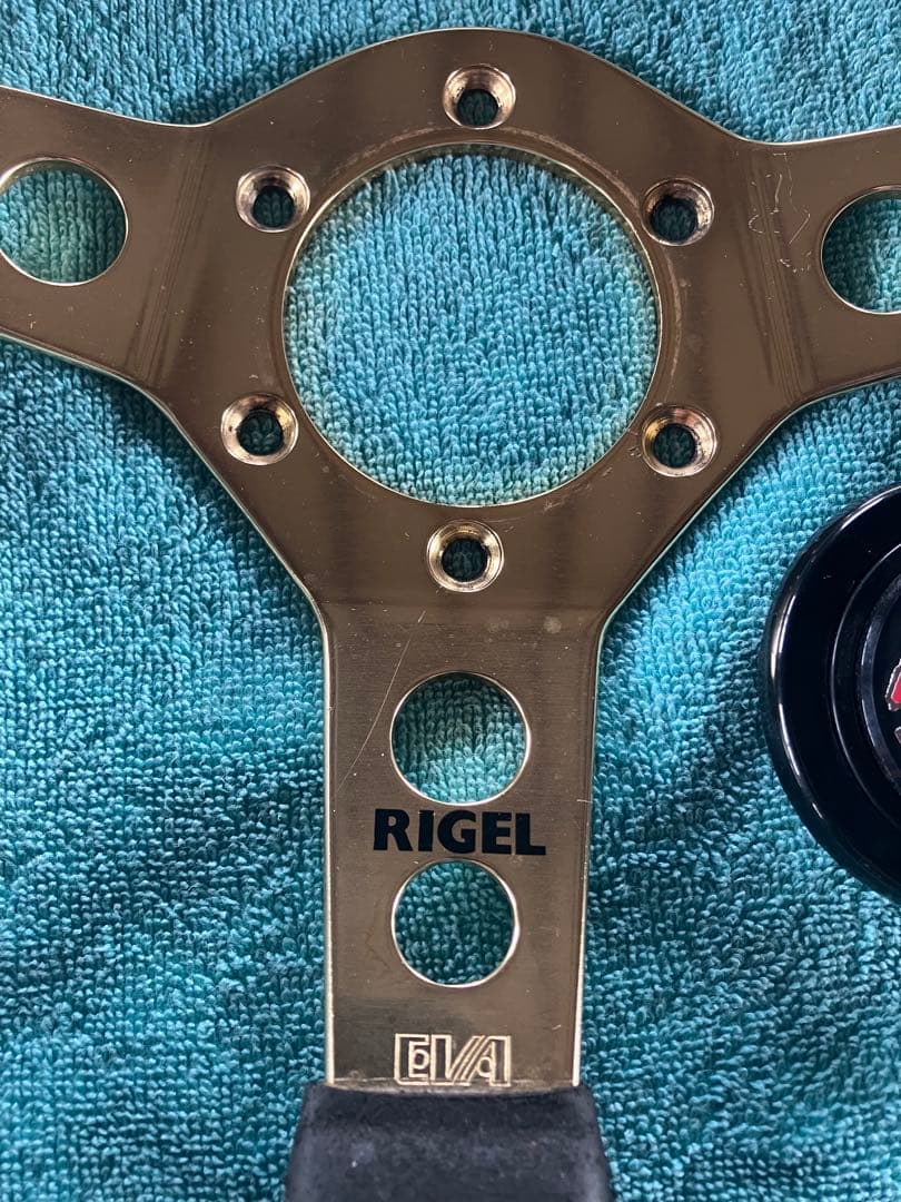 のんのんさま専用年代物EVA RIGELステアリング レザーハンドル 32φ