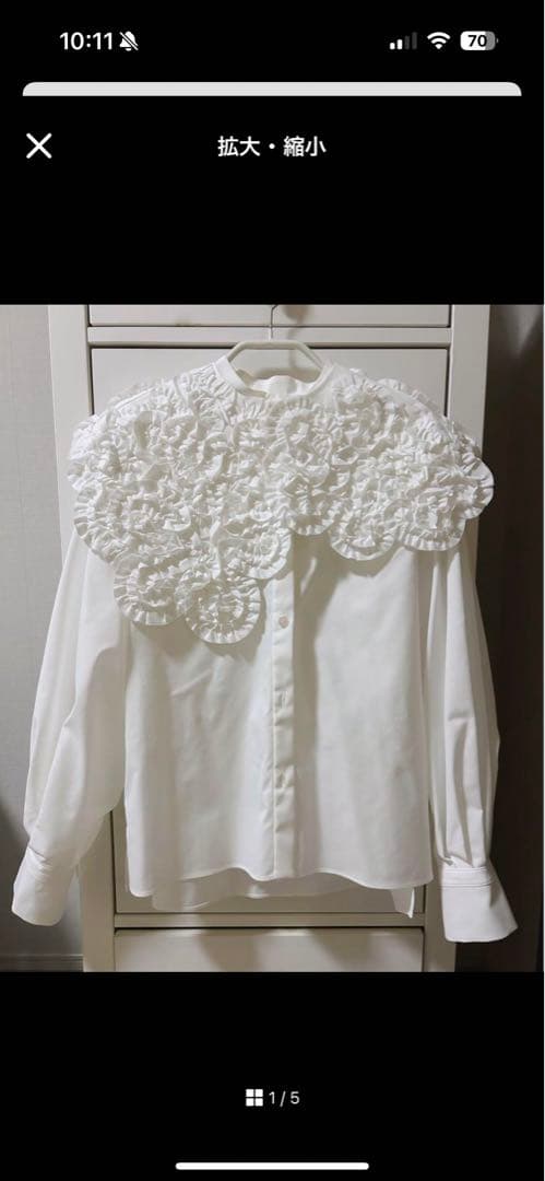 yori shirocon ホイップカラーブラウス 34 - メルカリ