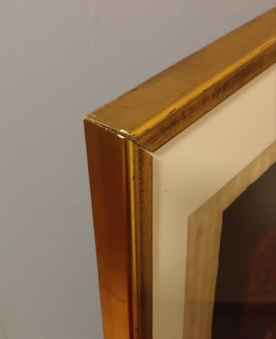 《値下げOK》大型額装 エジプト パピルス画 額装済 S.Ghariib