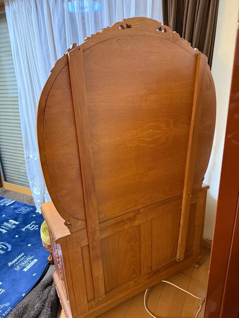 クレマ様専用 アンティーク 木製ドレッサー・鏡台セット 引き取り限定