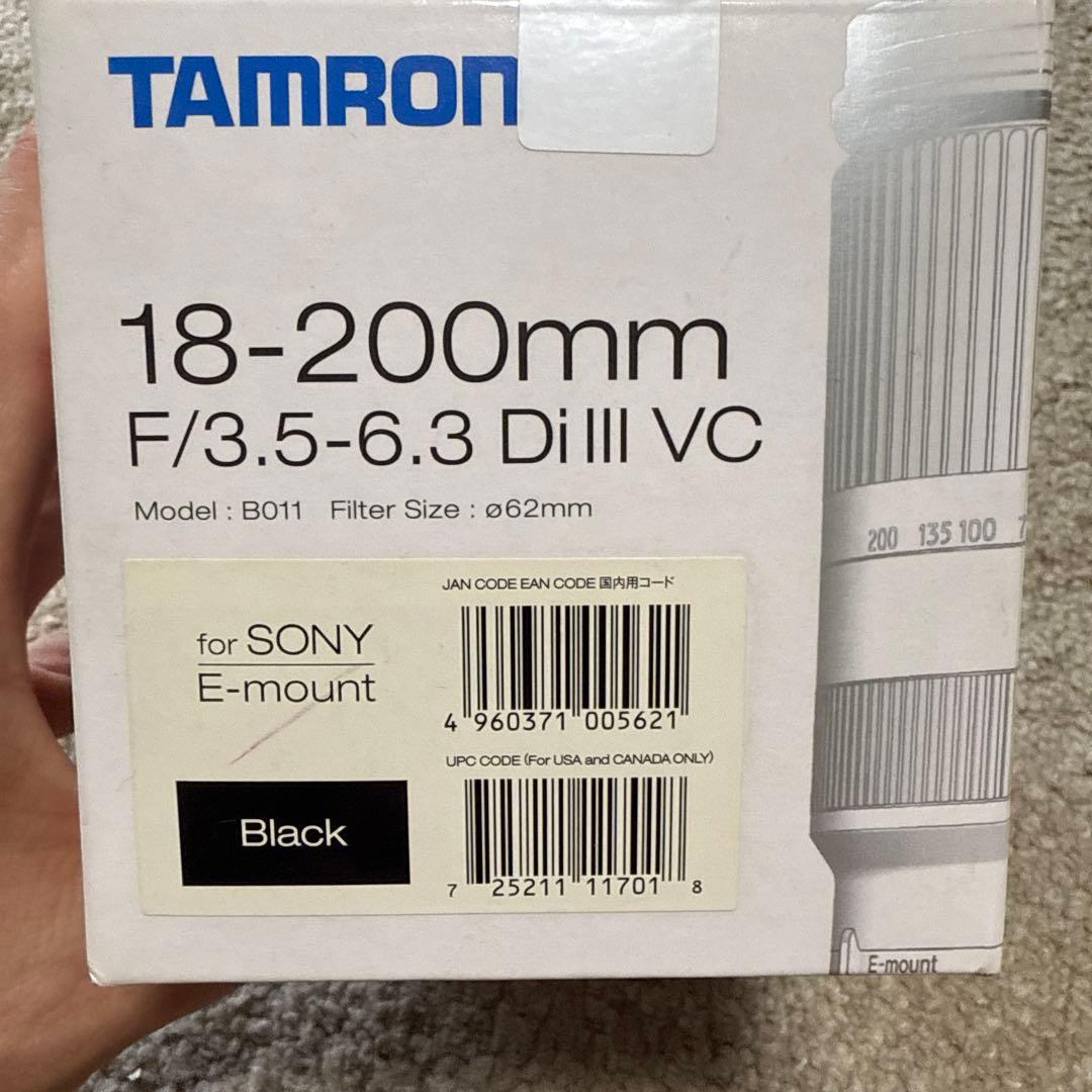 【数回使用】TAMRON18-200mm F/3.5-6.3 Di III VC