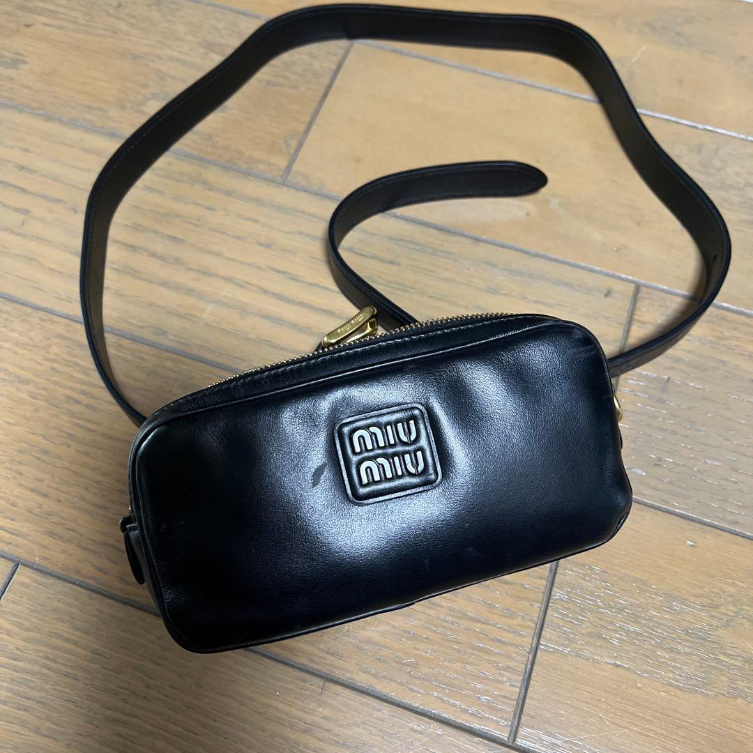 m*a様 ミュウミュウ　miumiu ベルトバッグ 楽天市場】【美品】ミュウミュウ 【MIUMIU】 マテラッセ ベルトバッグ