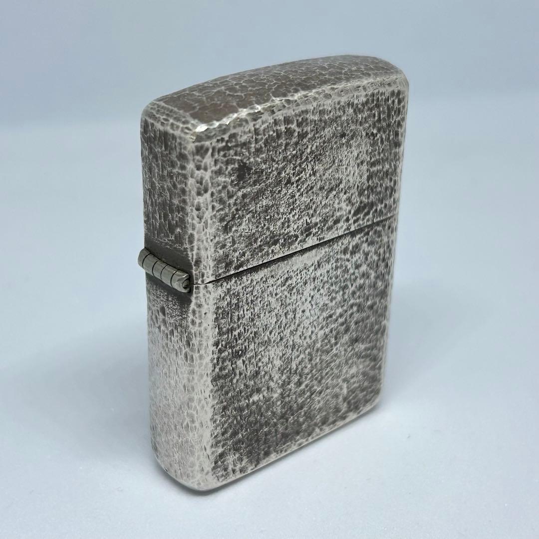 ZIPPO スターリングシルバー ハンマートーン 1991年製 イタリック 希少