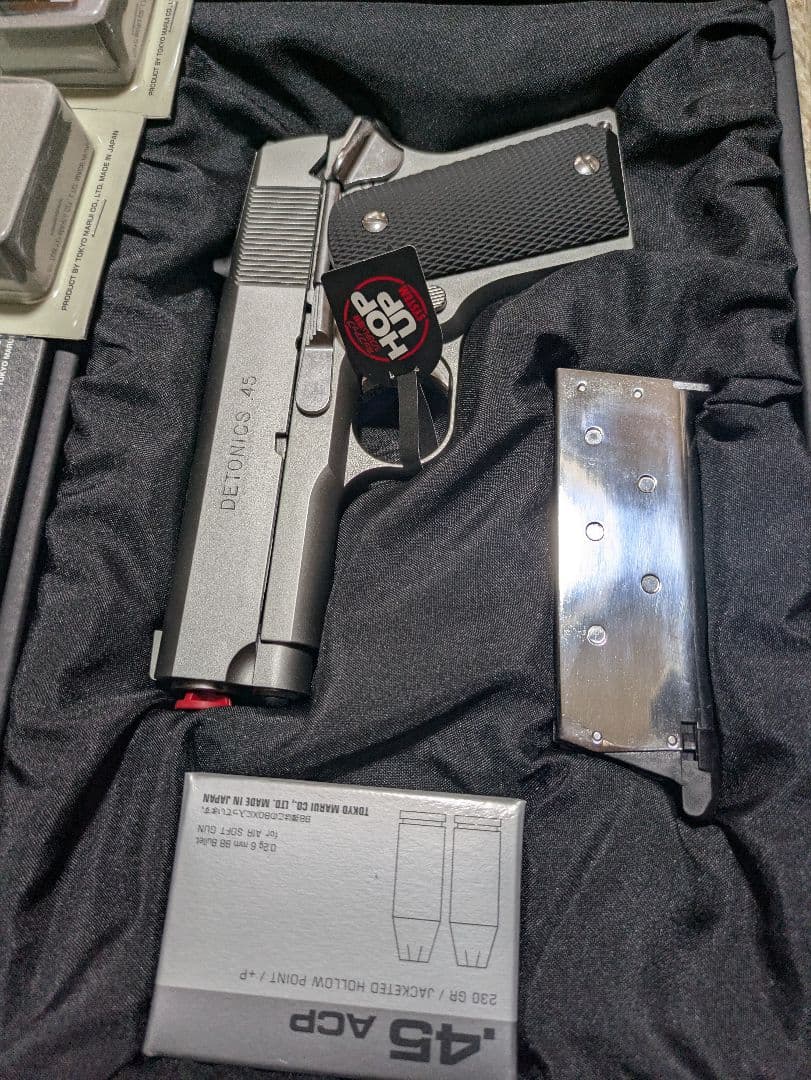 東京マルイ デトニクス ステンレスシルバー ＆予備マガジン2本