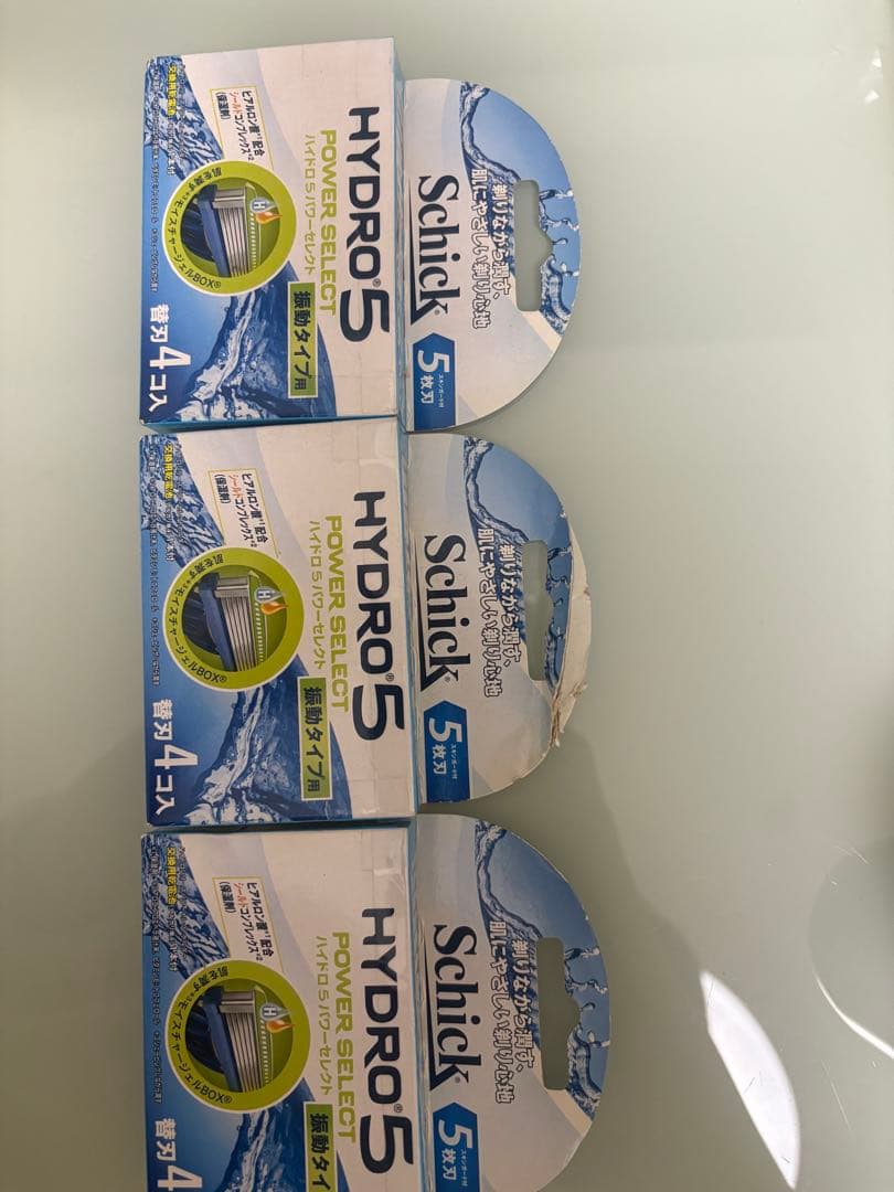 Schick HYDRO 5 替え刃 4個入り 未使用 箱潰れ 3箱セット - メルカリ