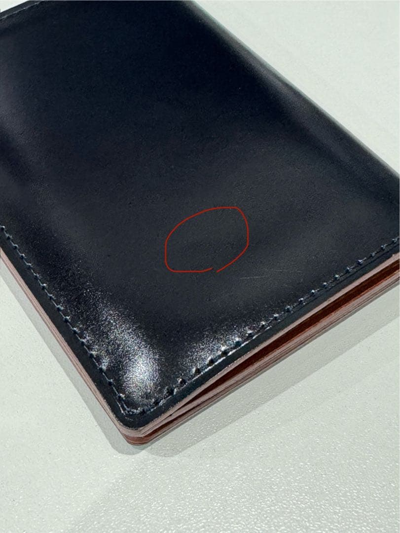 u*6様 土屋鞄 コードバン 名刺入れ ネイビー