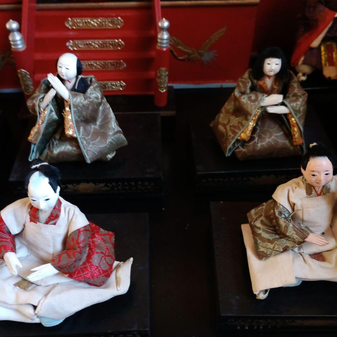 お値下げ♥雛人形 御殿飾り 伝統的な雛人形セット 昭和30年レトロ